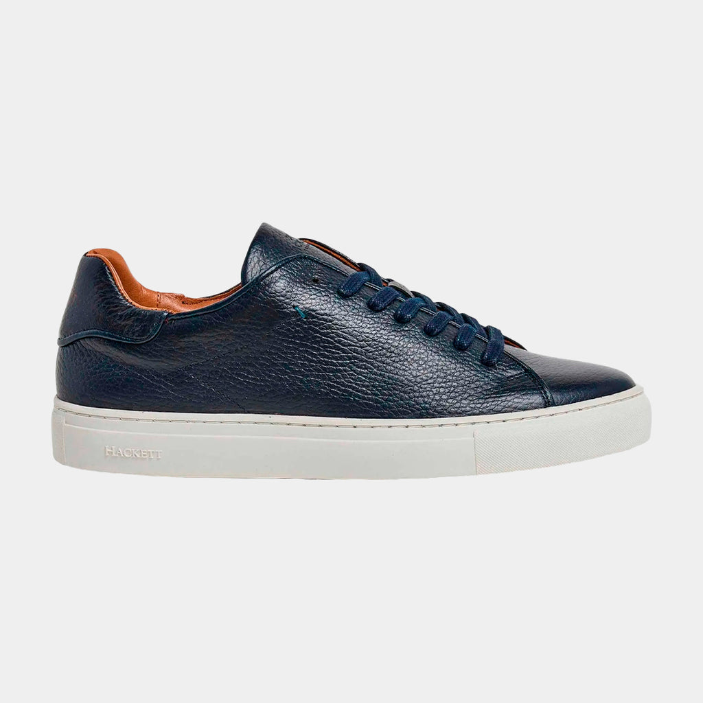Zapatillas  Cuero Azul Granulado H.L.
