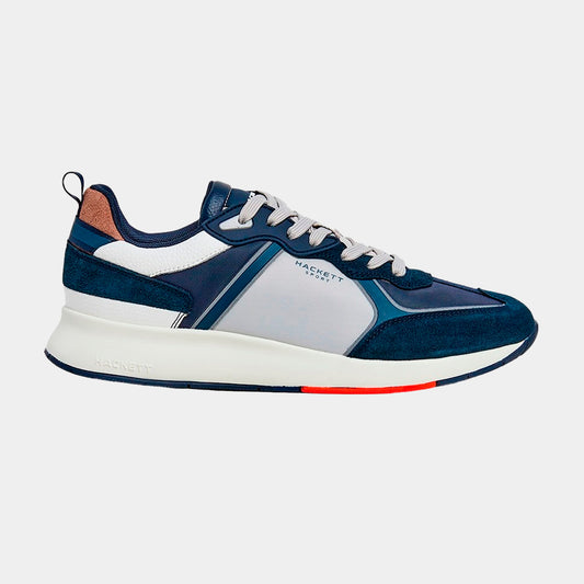 TENIS HACKETT LONDON AZUL POLI + COW (HMS21358-595)