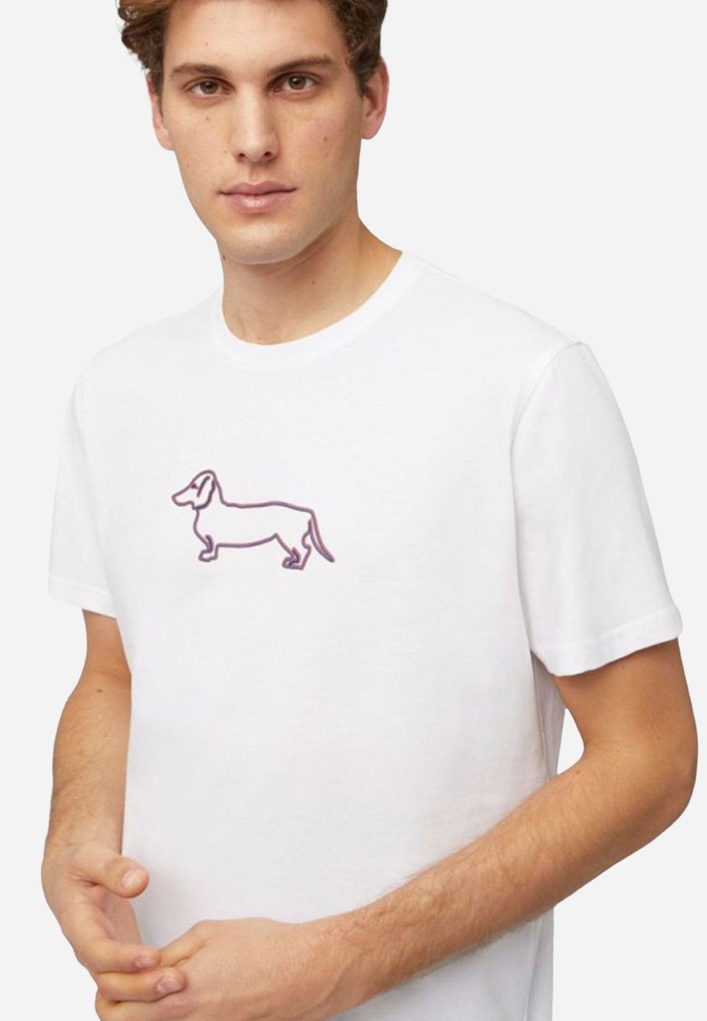 Camiseta T-shirt Blanca Con Logo H&B