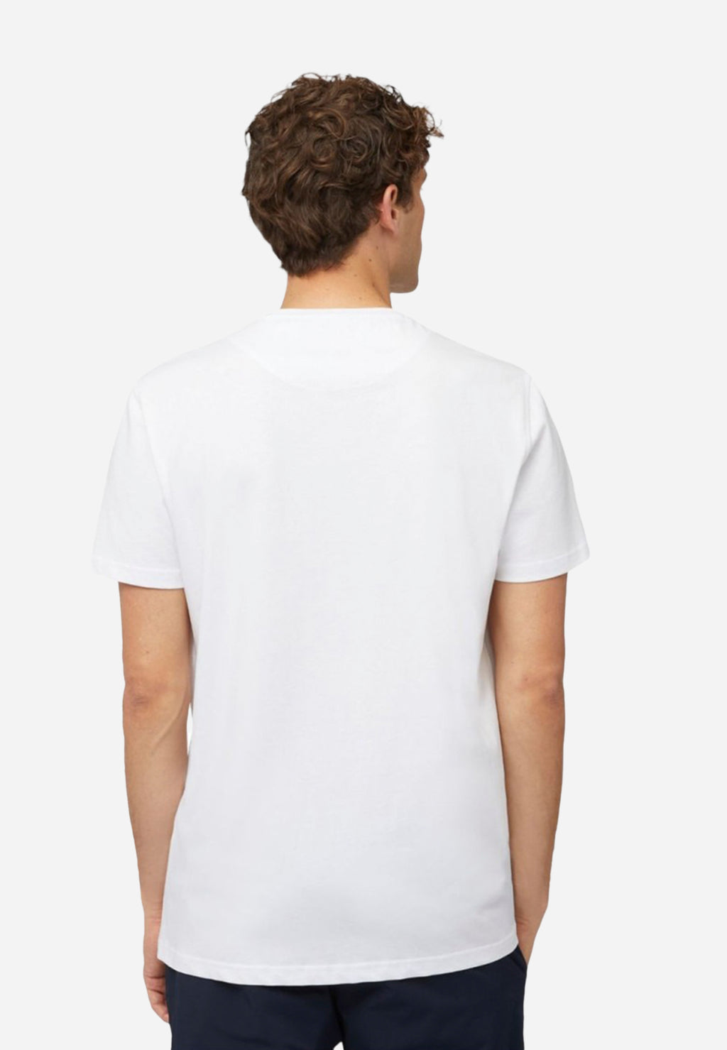 Camiseta T-shirt Blanca Con Logo H&B