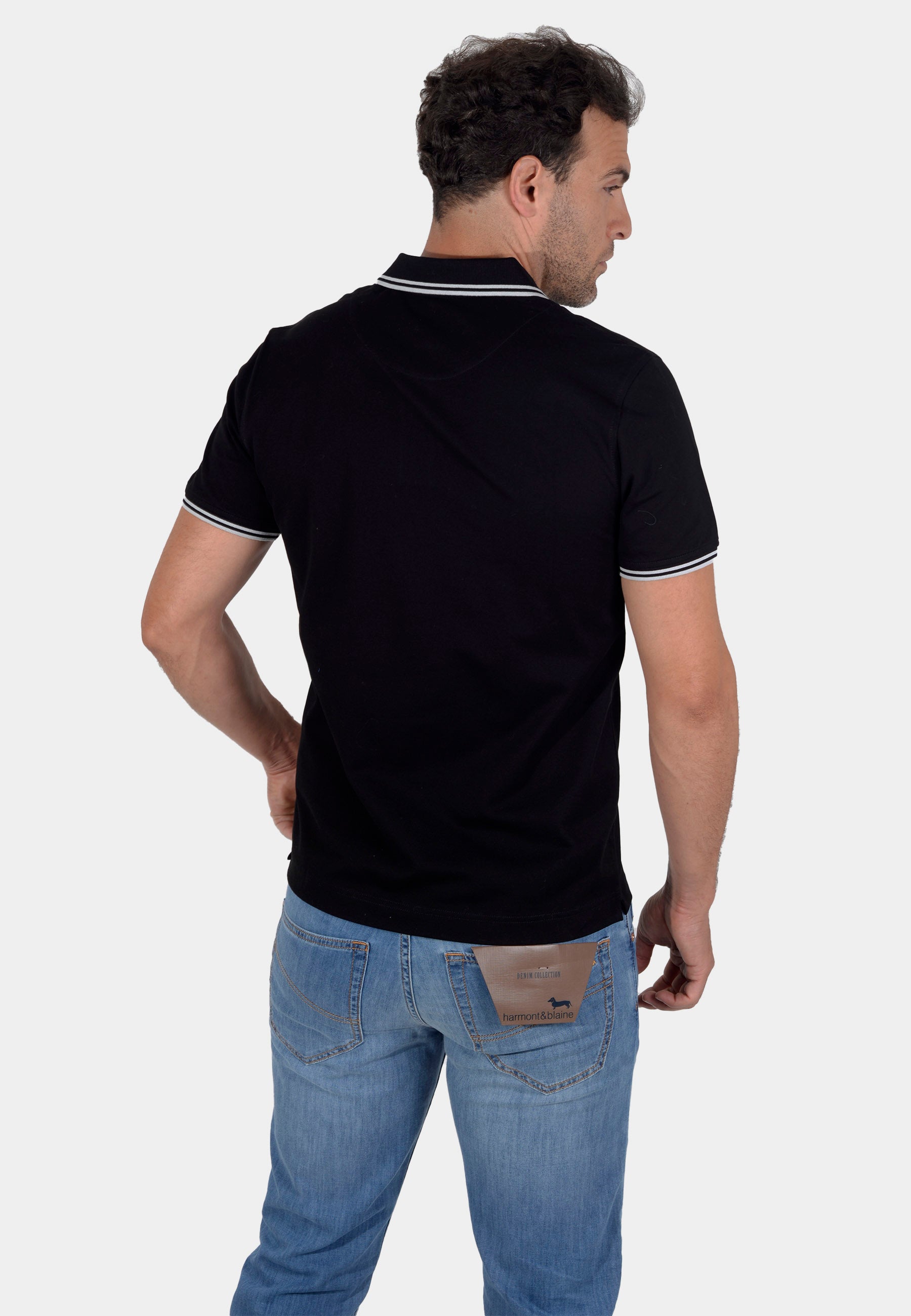 Camisa Polo Azul Marino H&B