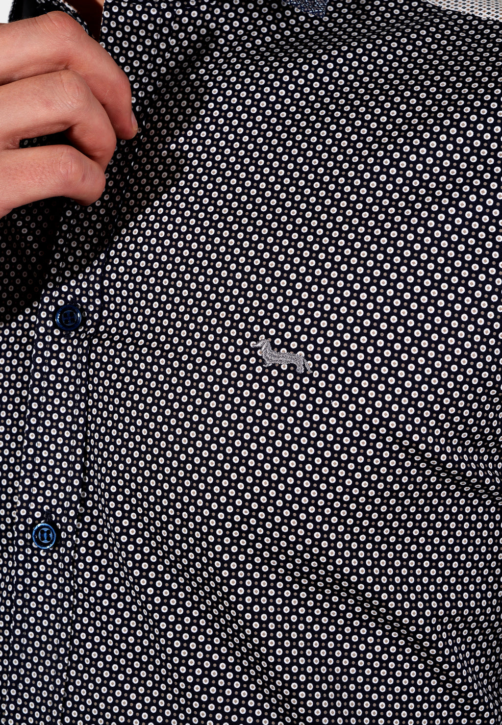 CAMISA HARMONT AZUL ALGOD (CNK003012573I-801)