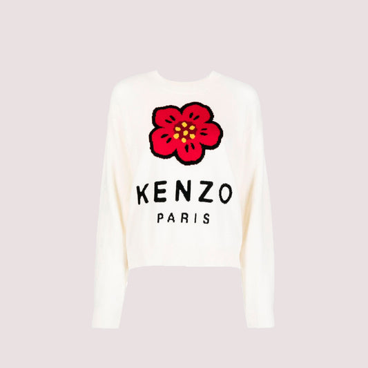 SWETER KENZO DAMA BLANCO LANA (FC62PU3443LD-02)