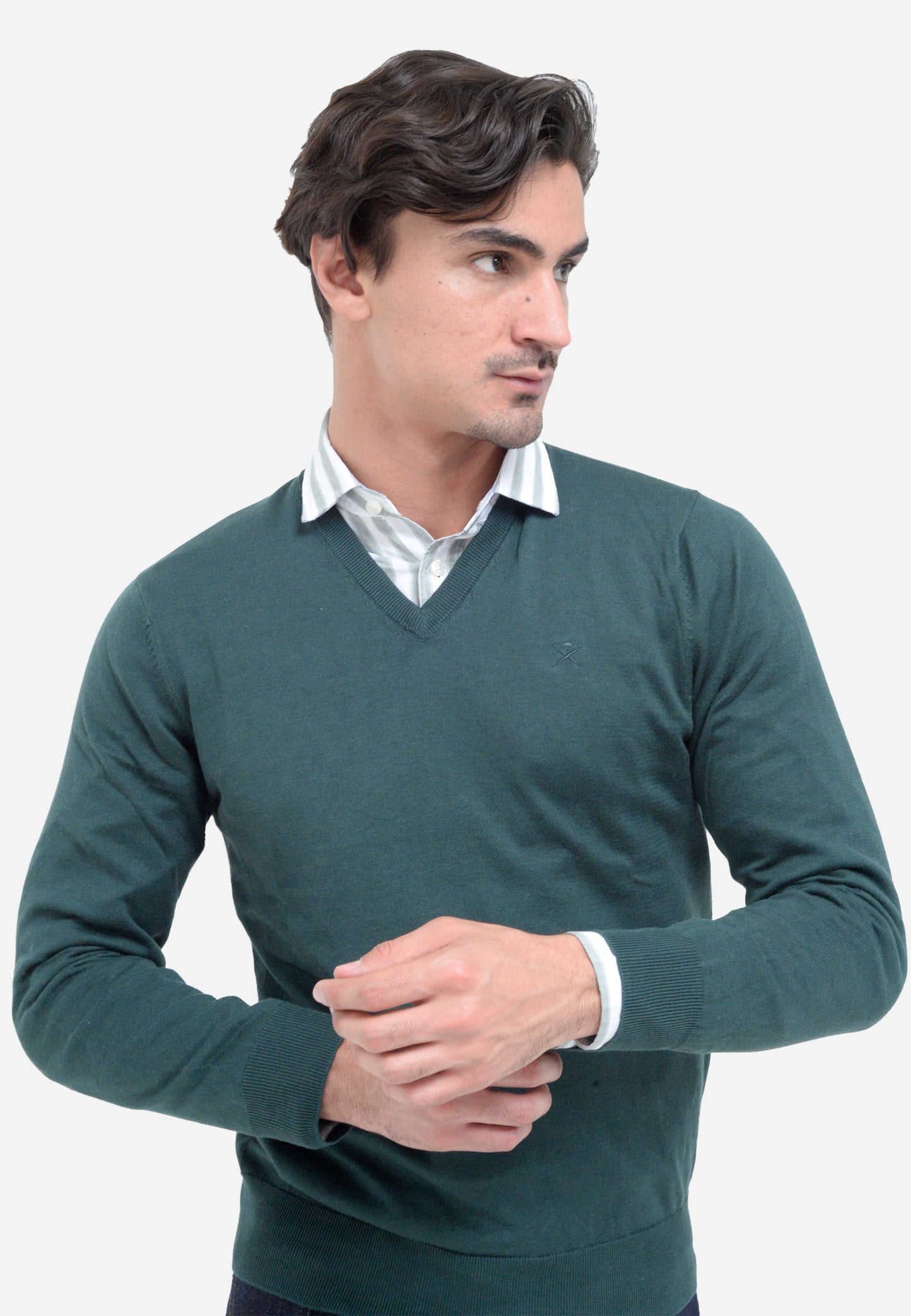 SWETER HACKETT LONDON VERDE ALG + SEDA (HM703083-670)