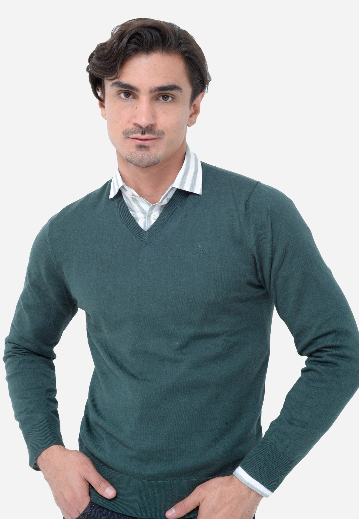 SWETER HACKETT LONDON VERDE ALG + SEDA (HM703083-670)