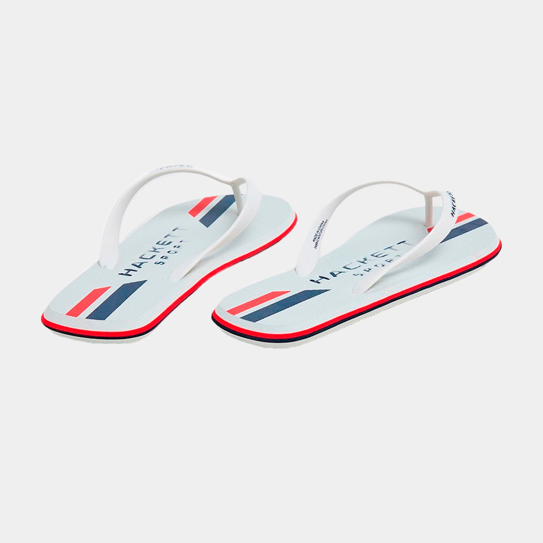 Sandalias Rayas Blancas/Rojas H.L.