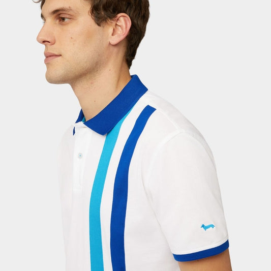 CAMISETA POLO HARMOT&BLAINE BLANCO ALGODÓN (LRL382021148-100)