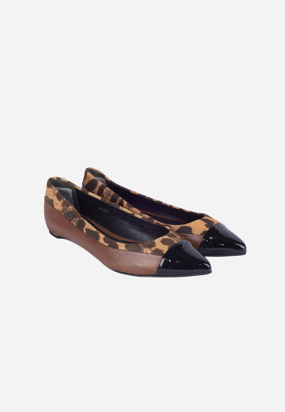 Zapato Plano Punta Fina Animal Print S.