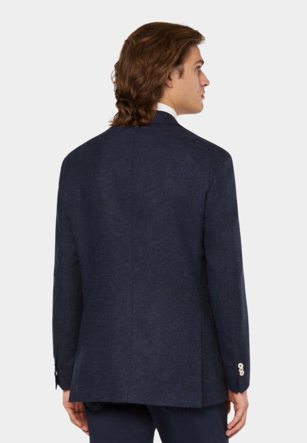SACO BOGGI AZUL LANA + LINO + NYLON (24P050301)