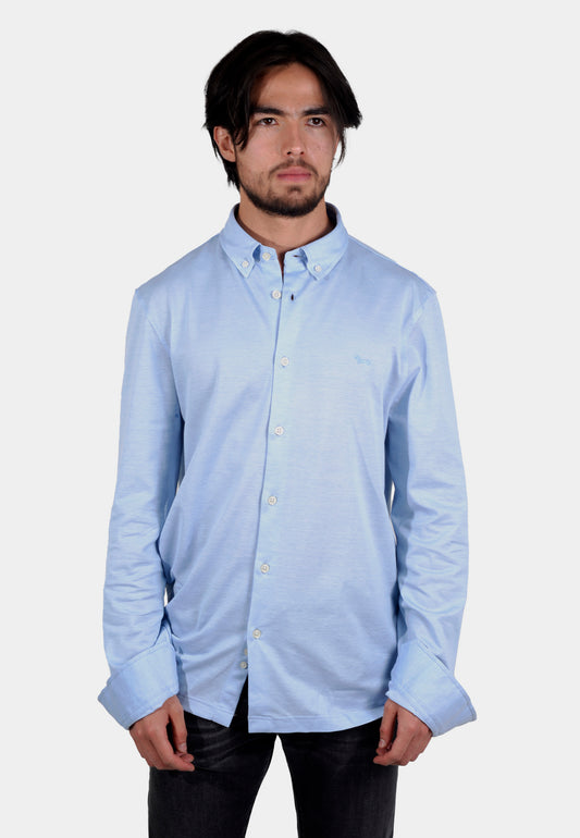 CAMISA HARMONT AZUL ALGOD (CJK903012434M-809)