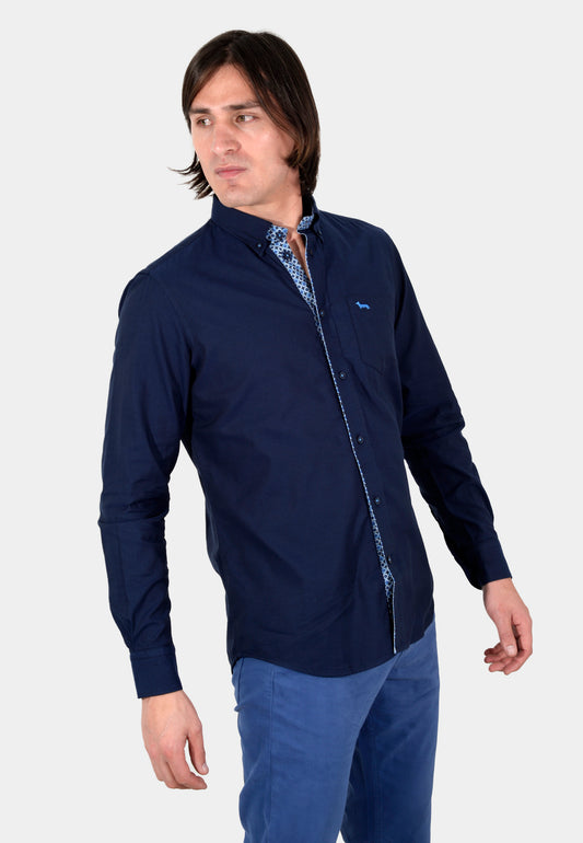 CAMISA HARMONT AZUL ALGOD (CRK913T11760M-805)