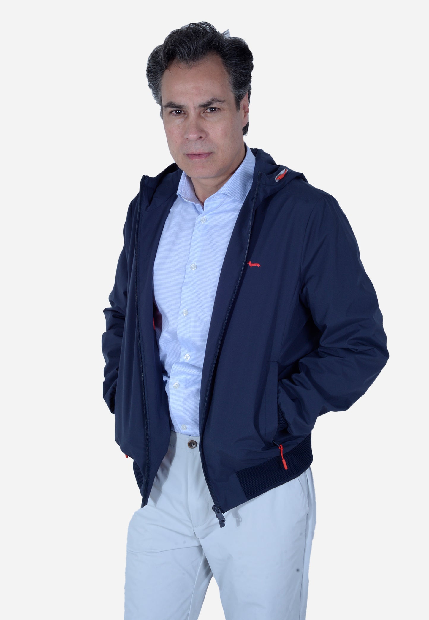 CHAQUETA HARMONT & BLAINE AZUL ALGODÓN (K0L1940402850-801)