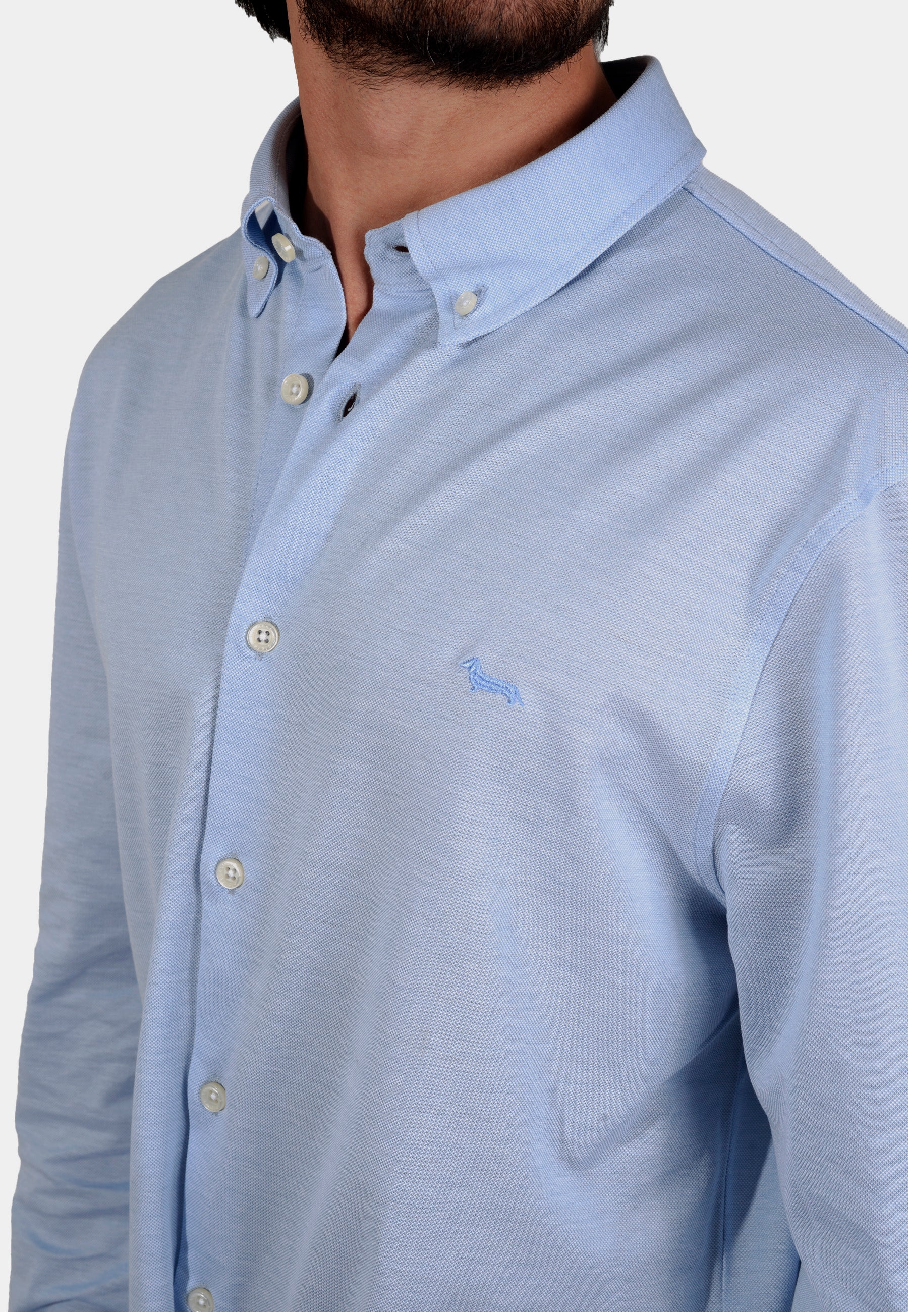 Camisa Hombre Celeste H&B