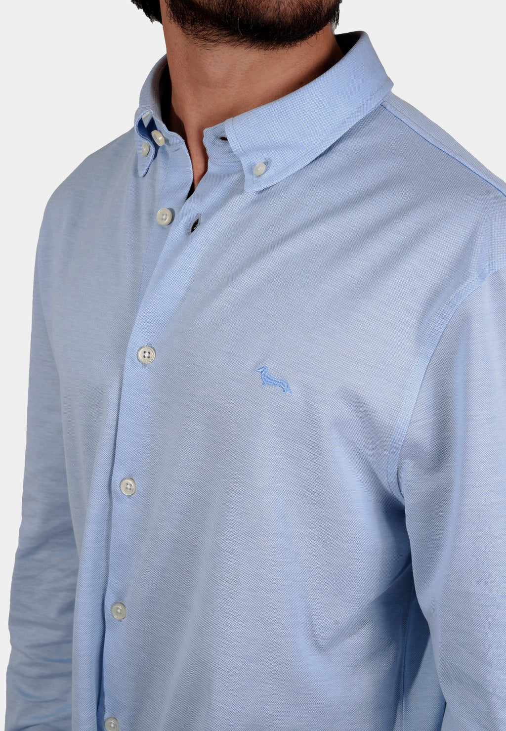 CAMISA HARMONT AZUL ALGOD (CJK903012434M-809)