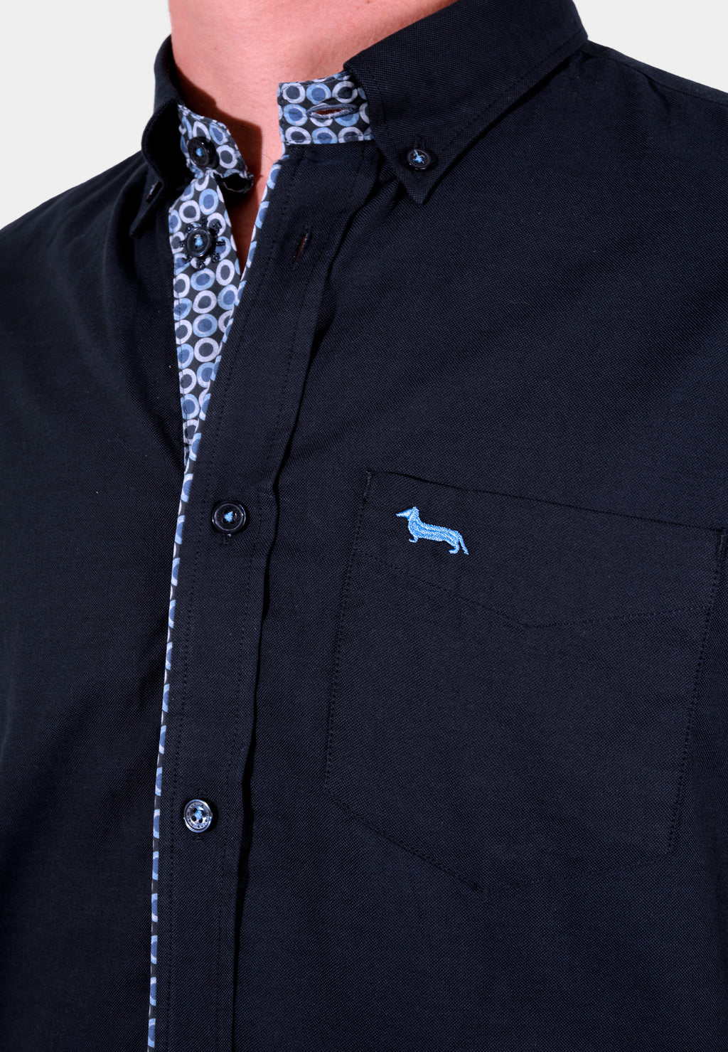 CAMISA HARMONT AZUL ALGOD (CRK913T11760M-805)