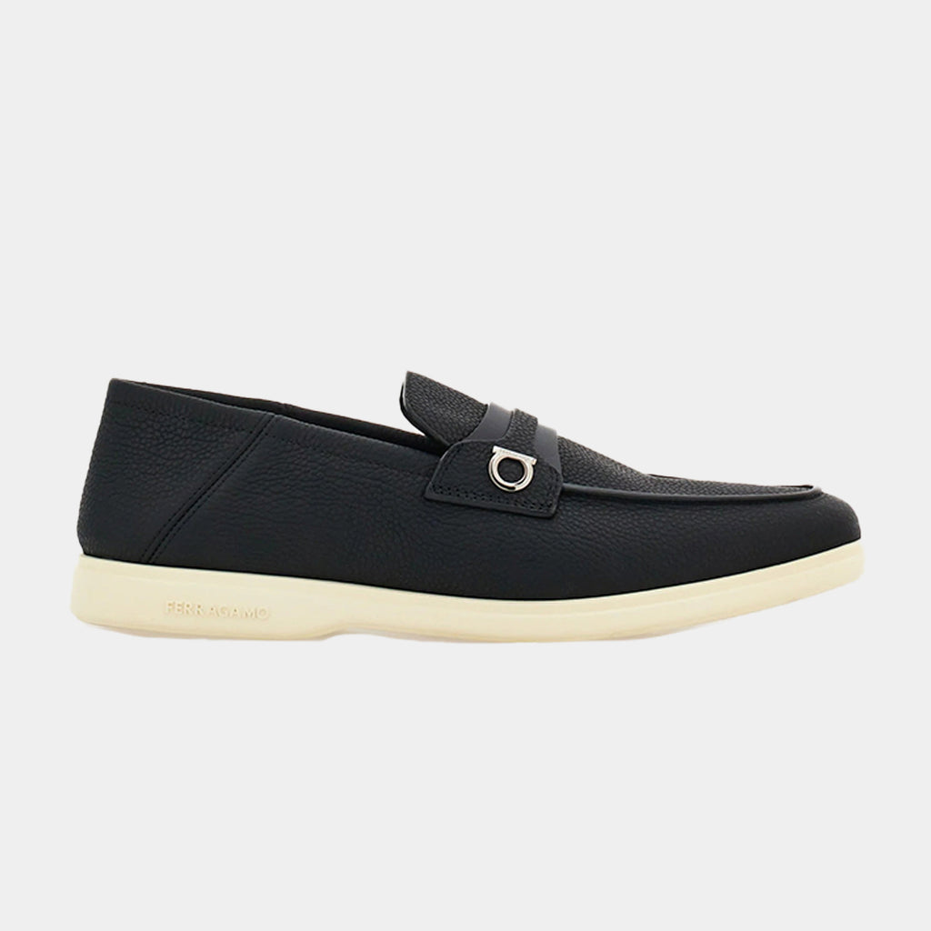 Zapato Mocasines Desestructurados Gancini Negro S.F.