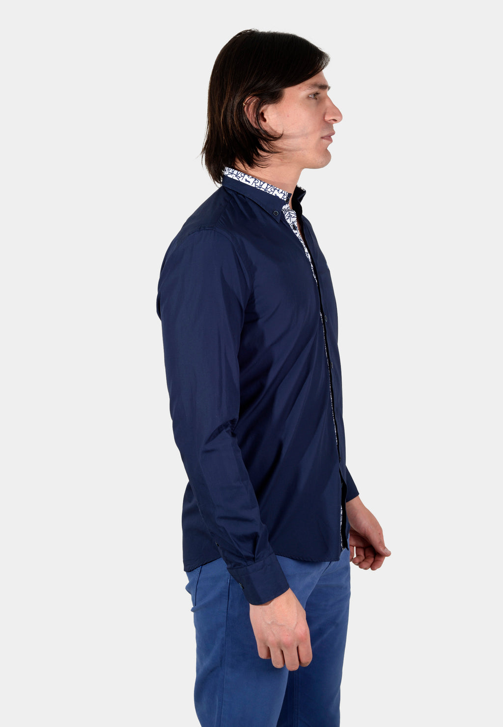 CAMISA HARMONT AZUL ALGOD (CRK942011759M-808)