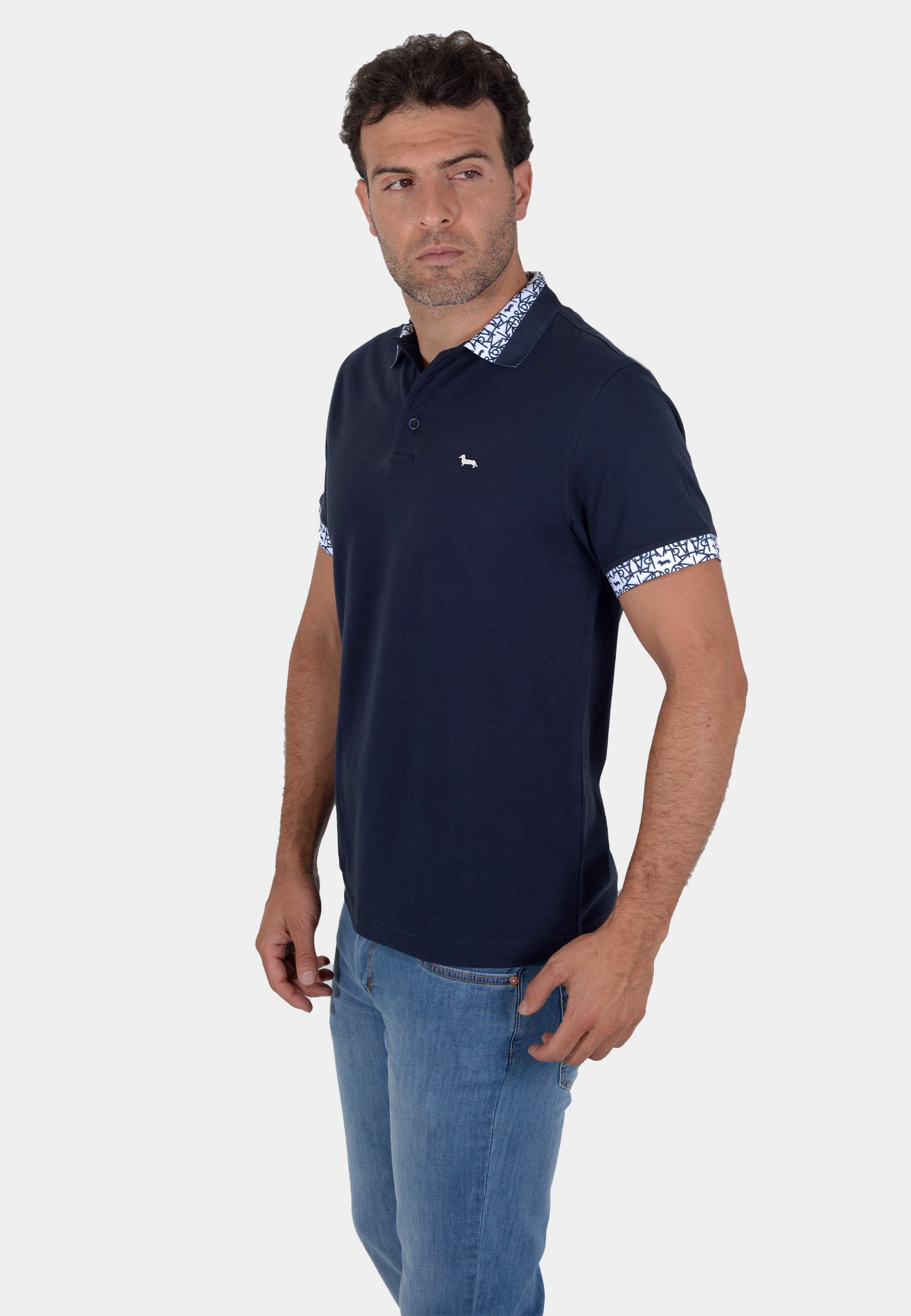 Camisa Polo Azul H&B