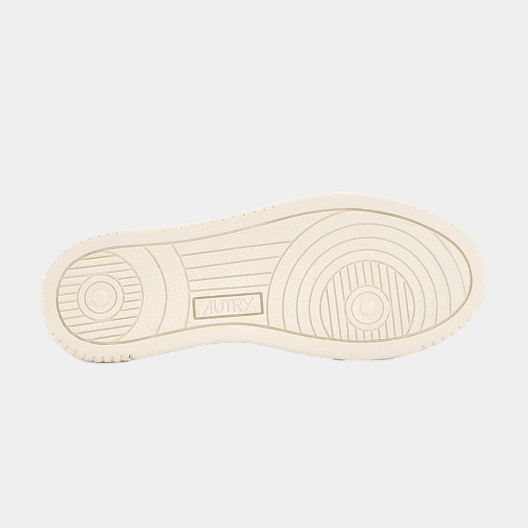 Tenis Medalist Dama en Cuero Blanco/Miel