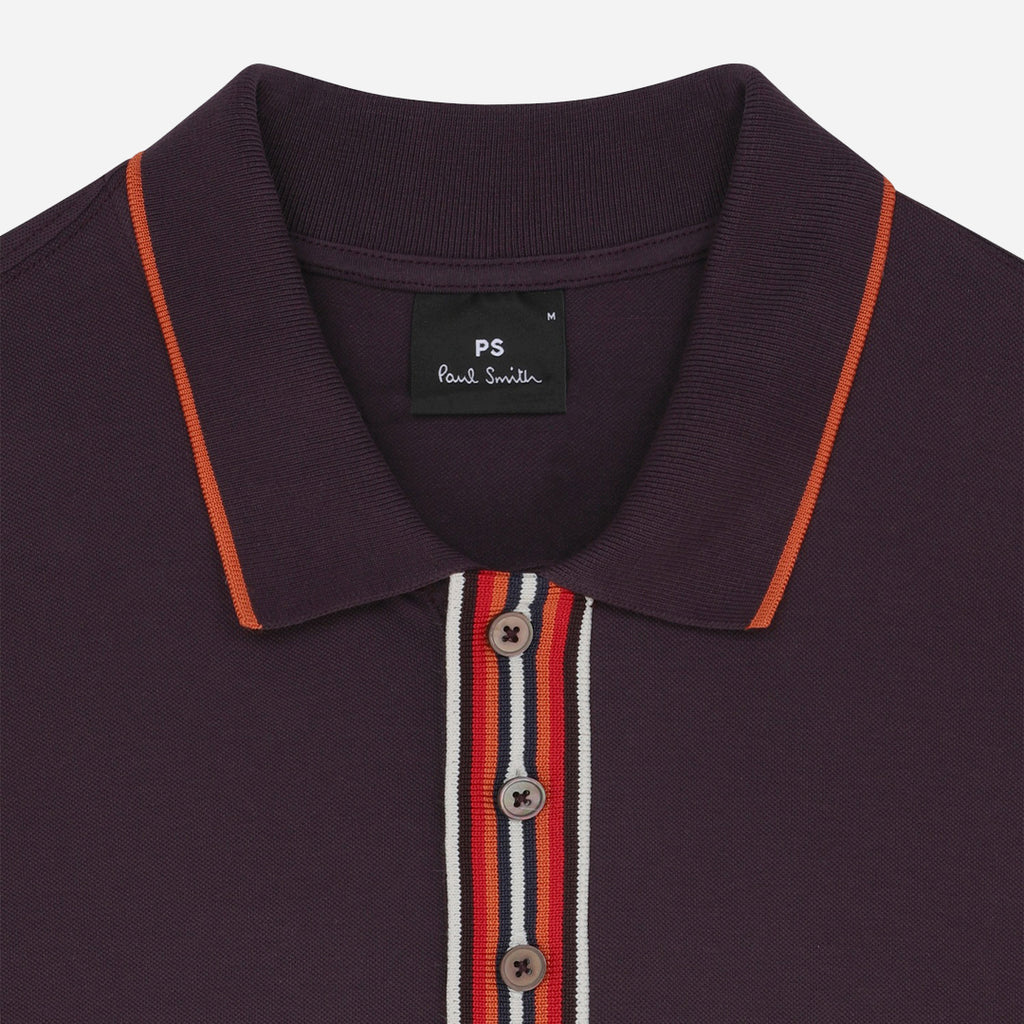 CAMISETA POLO PAUL SMITH MORADO ALG+ ELAS (M2R-096Z-N21511-54)