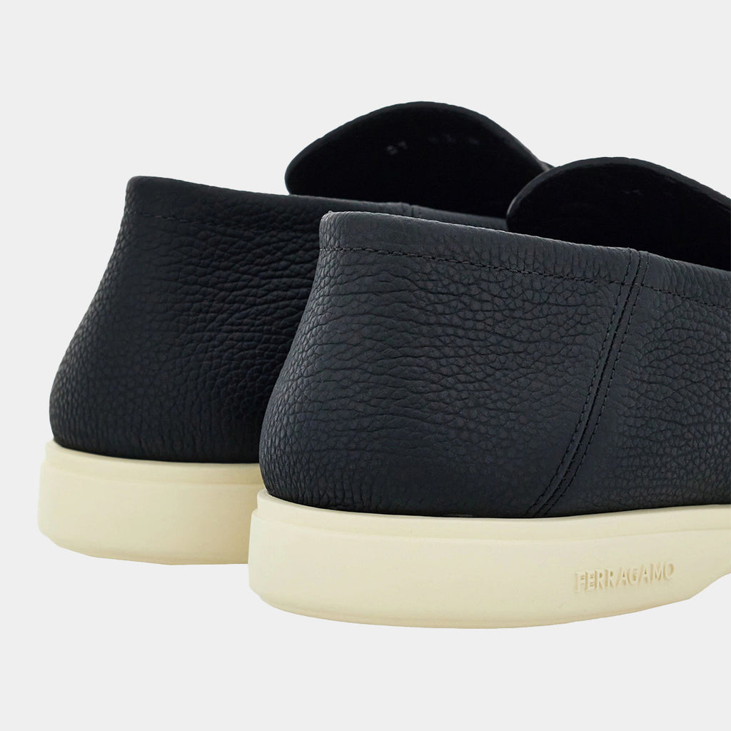 Zapato Mocasines Desestructurados Gancini Negro S.F.
