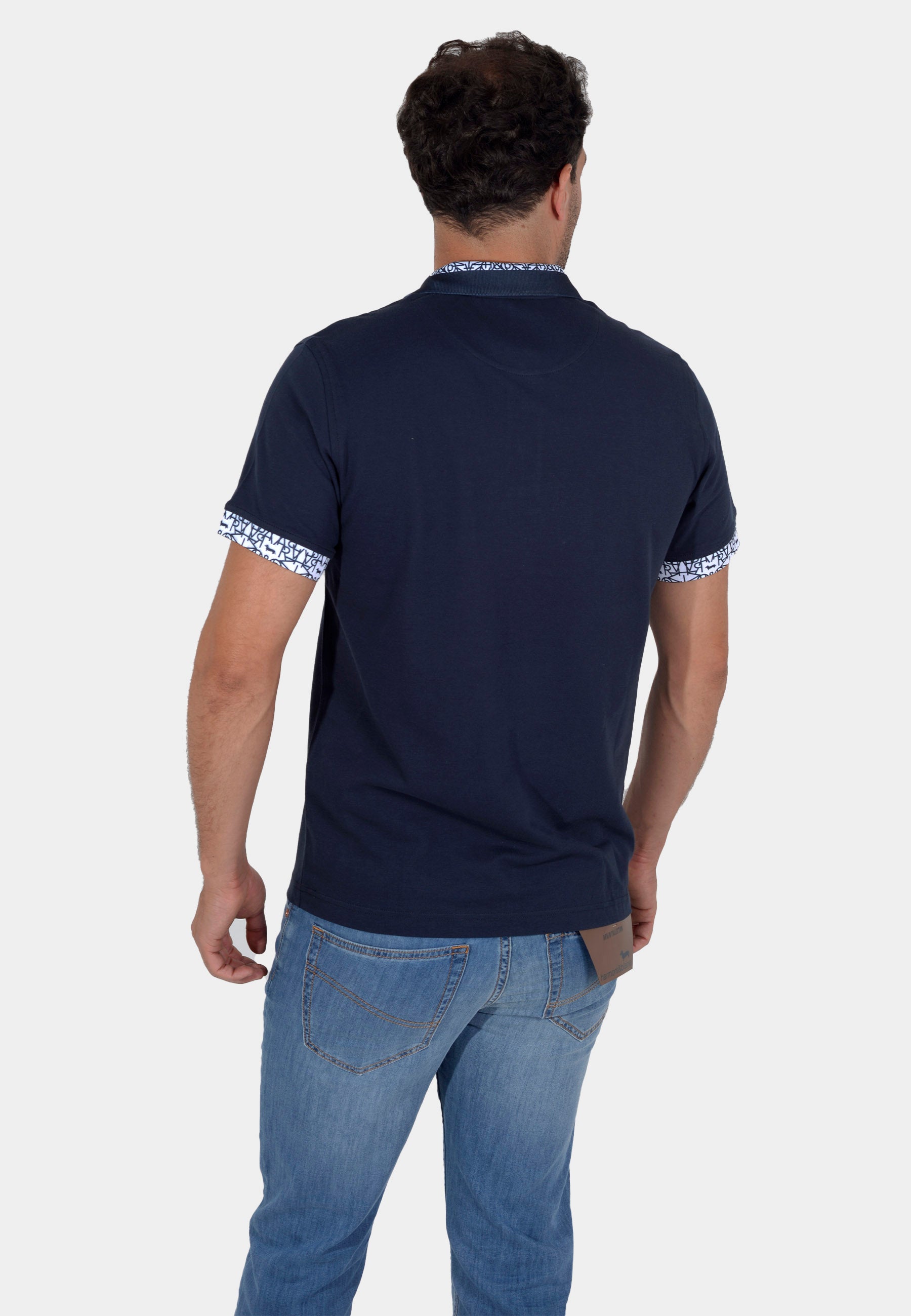 Camisa Polo Azul H&B