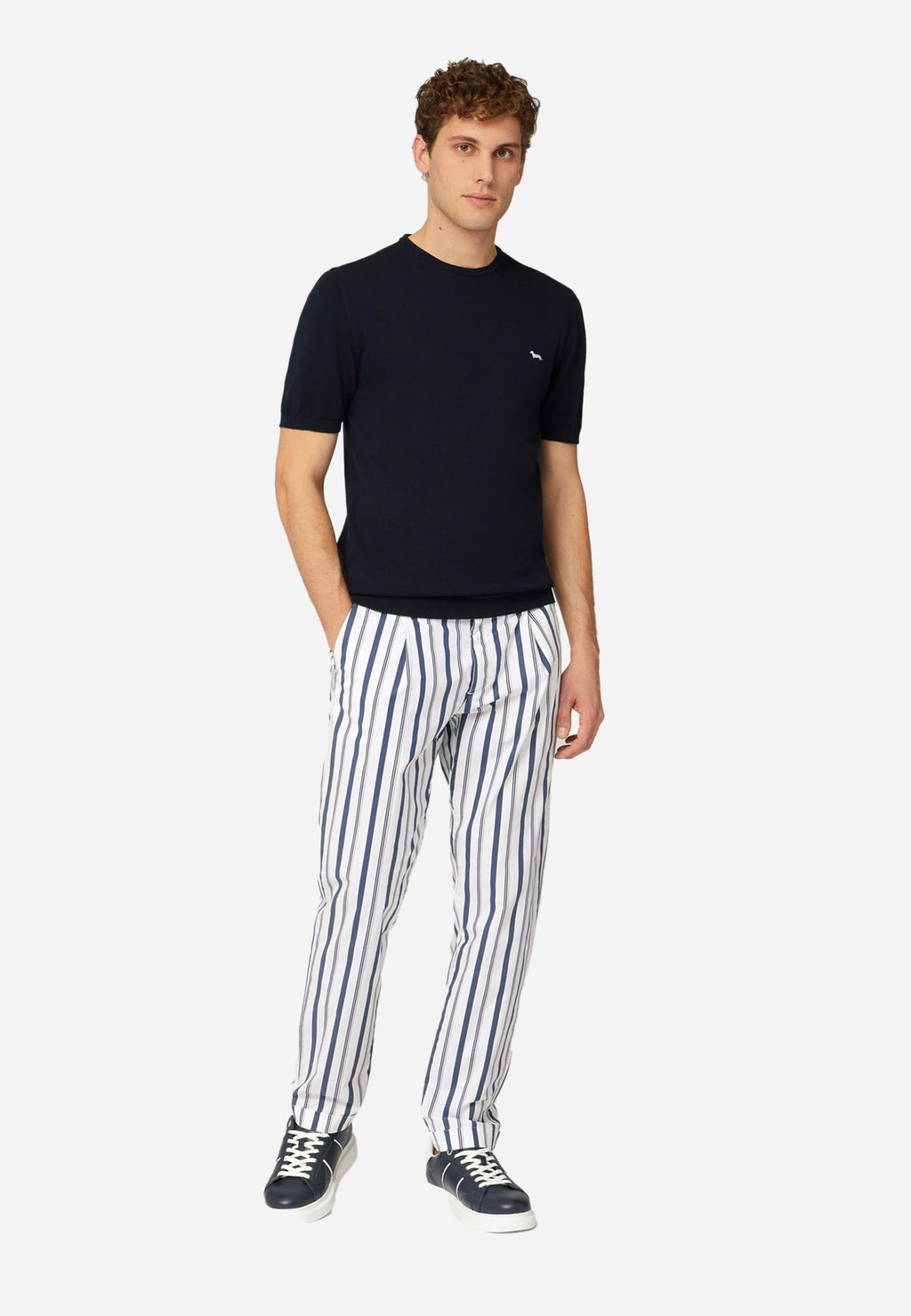 Camiseta Hombre Tshirt Azul H&B