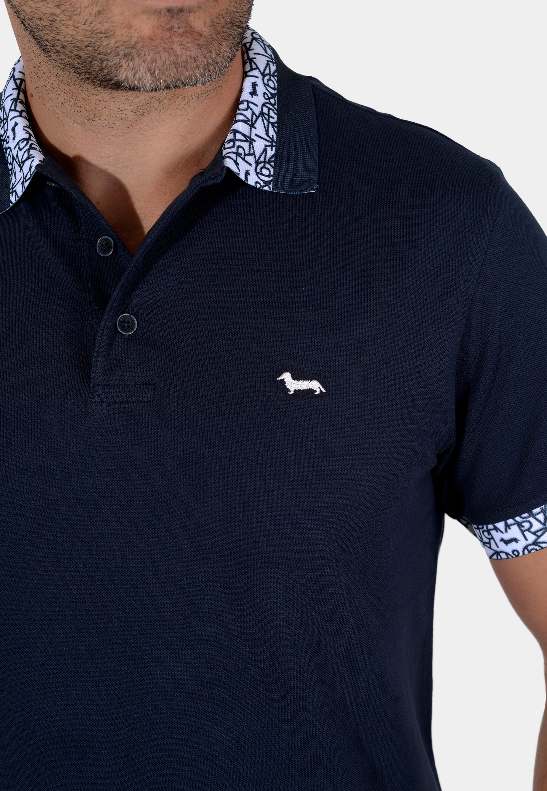 Camisa Polo Azul H&B