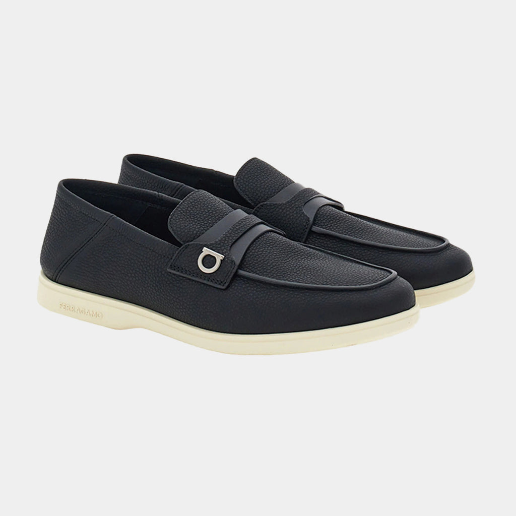 Zapato Mocasines Desestructurados Gancini Negro S.F.