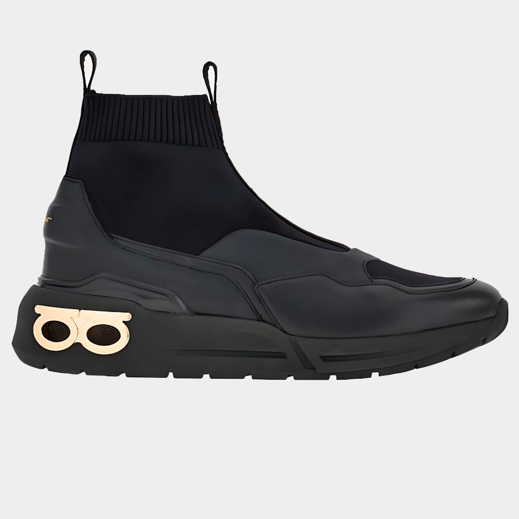 TENIS FERRAGAMO NEGRO FABRIC NYLON (759959-COSMA SOCK)