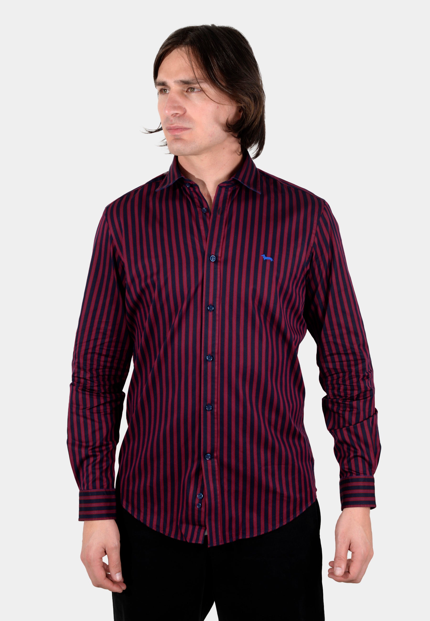 Camisa de Rayas Vibrantes "Impact" H&B