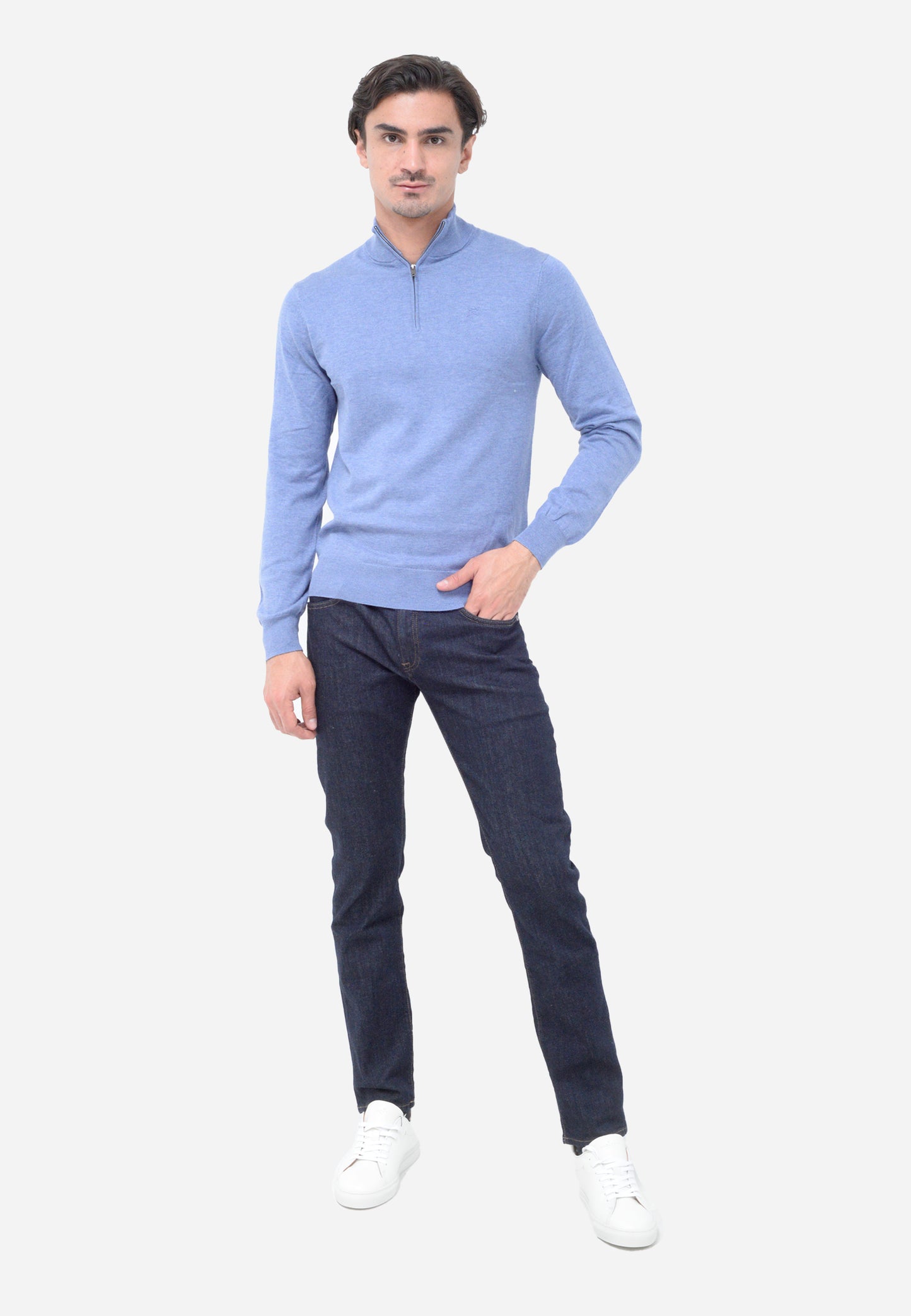 SWETER HACKETT LONDON AZUL ALG + SEDA (HM703084-595)