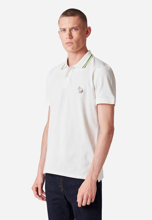 CAMISETA POLO PAUL SMITH BLANCO ALG + ELAS (M2R-151LE-N21511-02A)