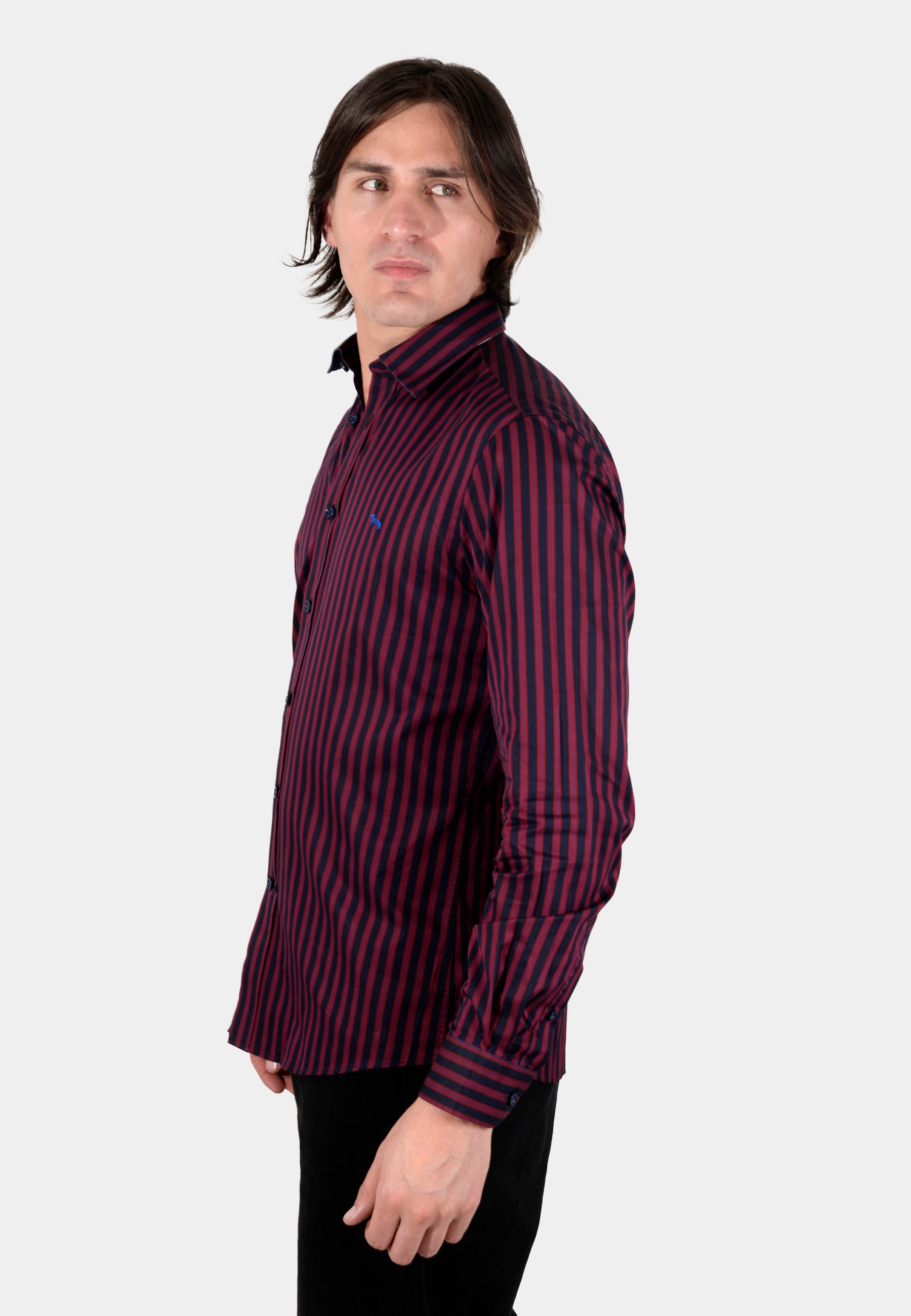 Camisa de Rayas Vibrantes "Impact" H&B