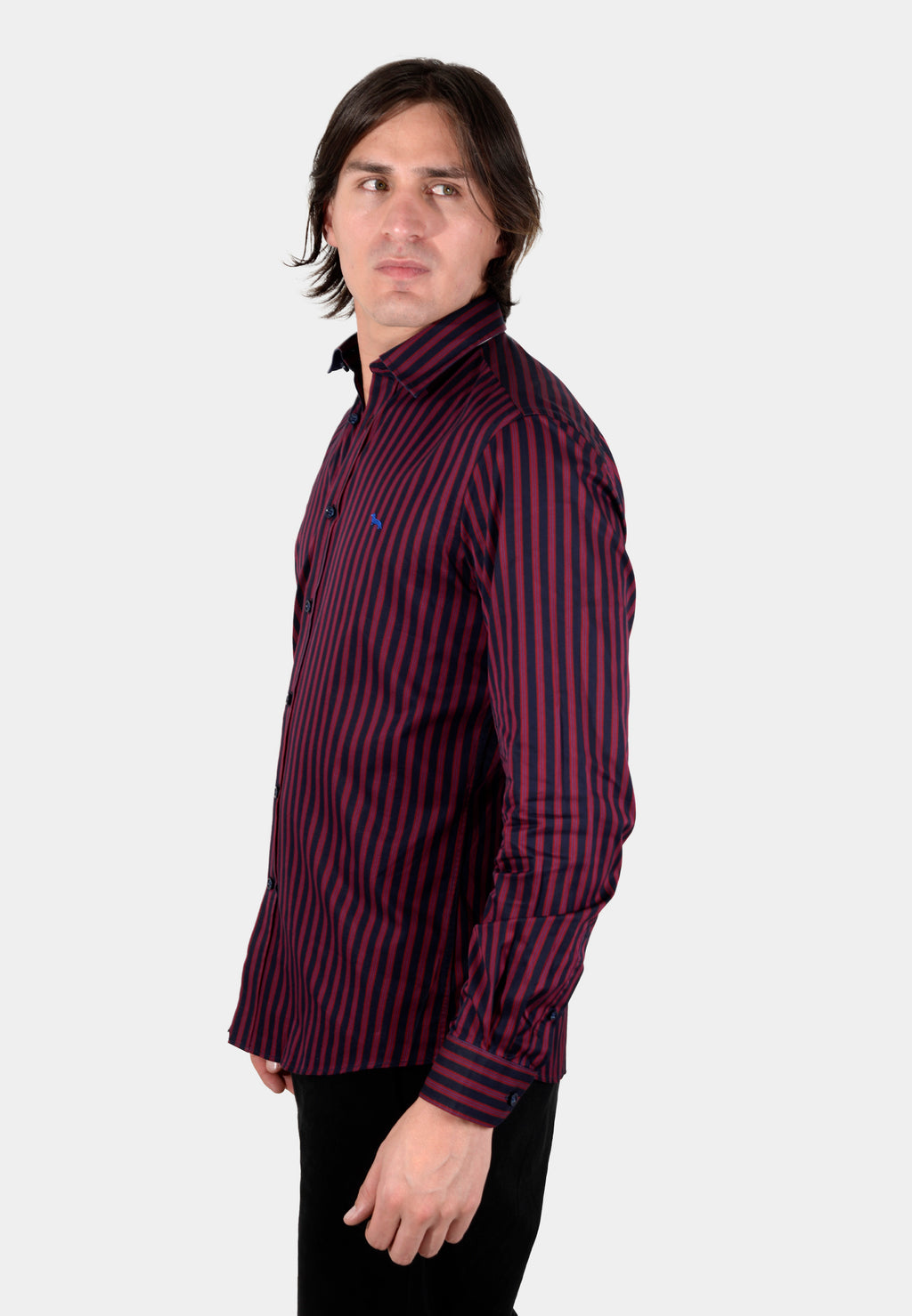 CAMISA HARMONT VINOTINTO NEGRO RYS ALGOD (CNK011012607N-532)