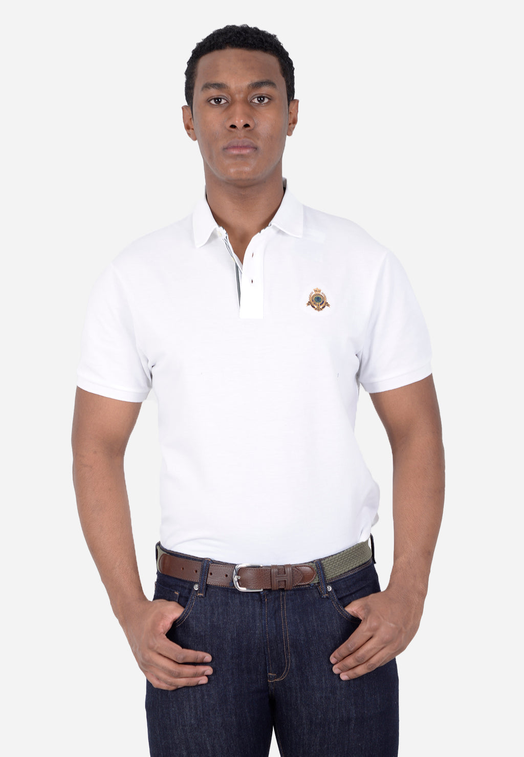 CAMISETA POLO HACKETT LONDON BLANCO ALGODON (HM563267-800)