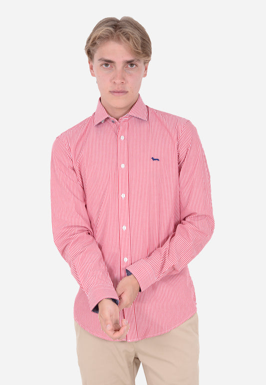 CAMISA HARMOT&BLAINE ROJO RYS ALGOD (CNL012011468I-501)