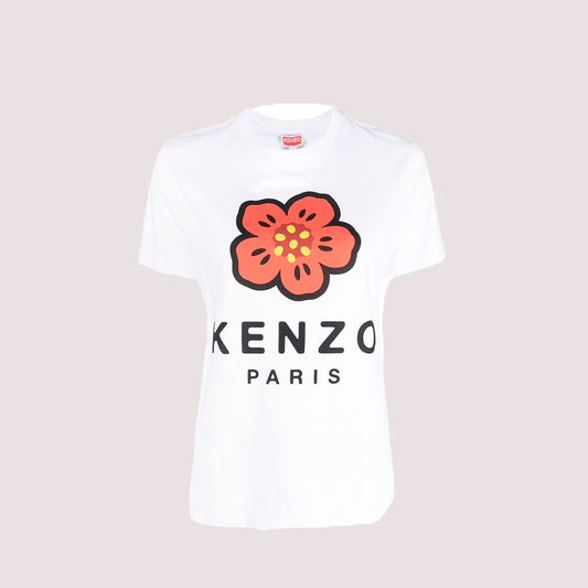 CAMISETA-TSHIRT KENZO DAMA BLANCO ALGODON (FC62TS0074SO-01)