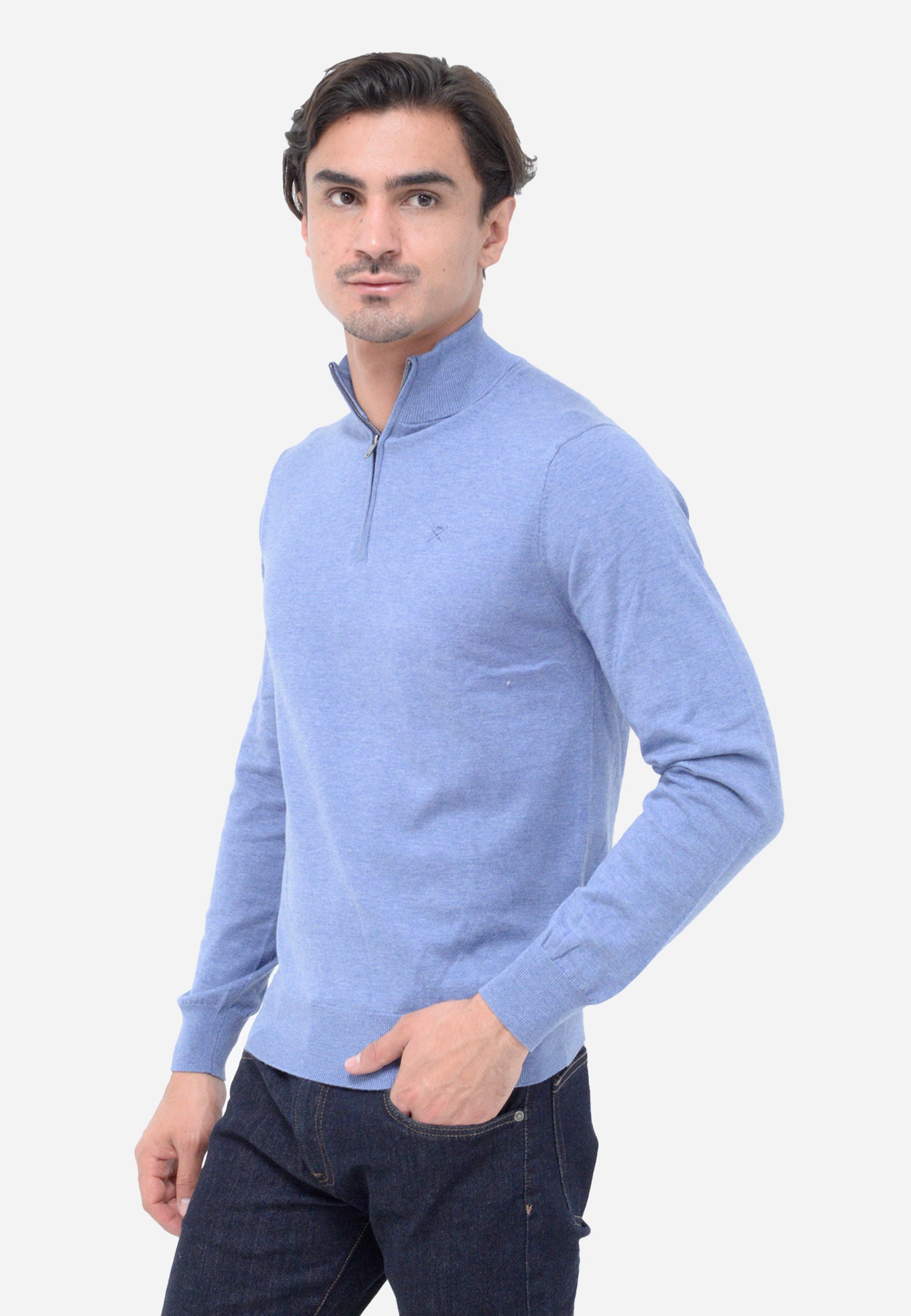 SWETER HACKETT LONDON AZUL ALG + SEDA (HM703084-595)