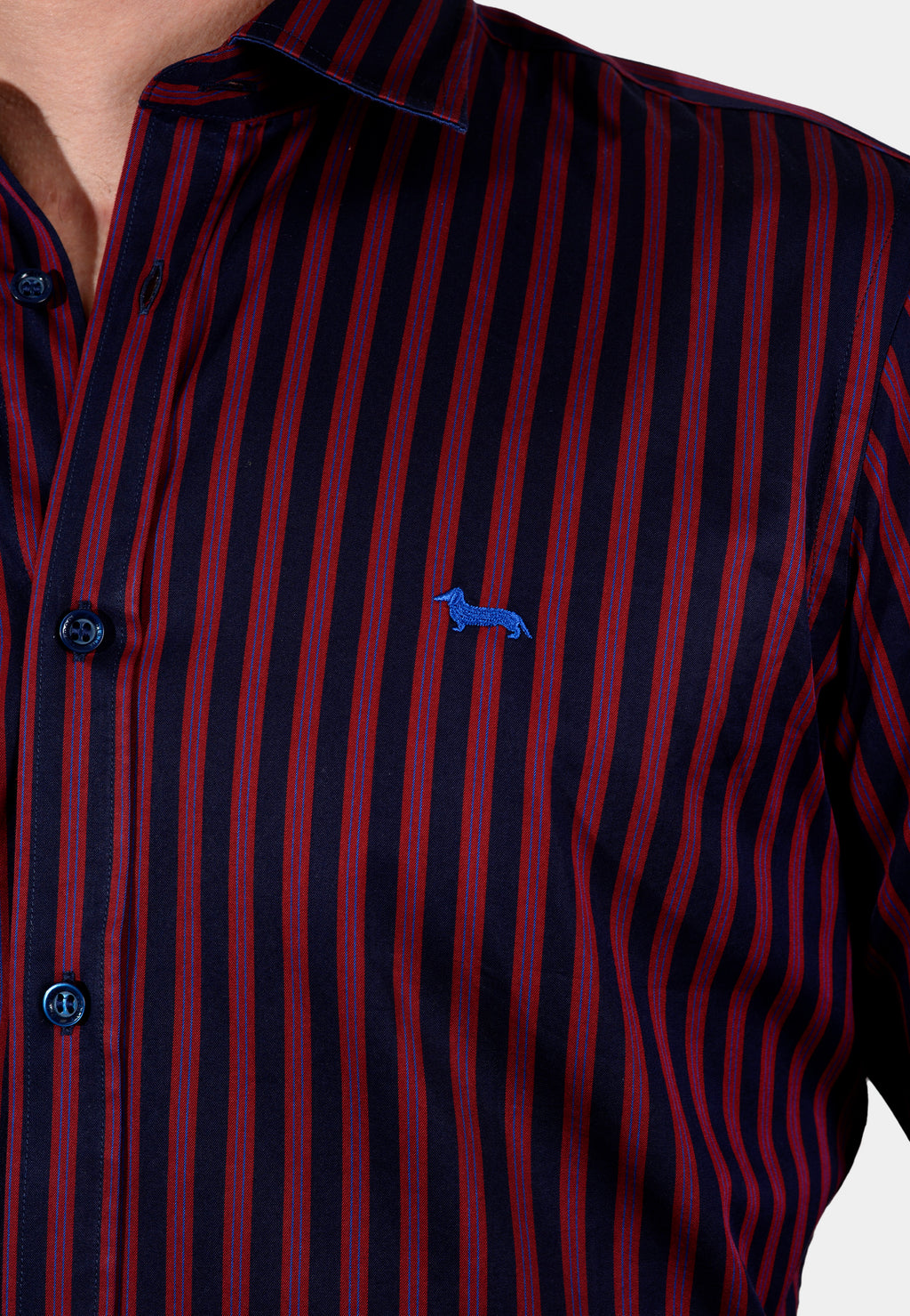 CAMISA HARMONT VINOTINTO NEGRO RYS ALGOD (CNK011012607N-532)