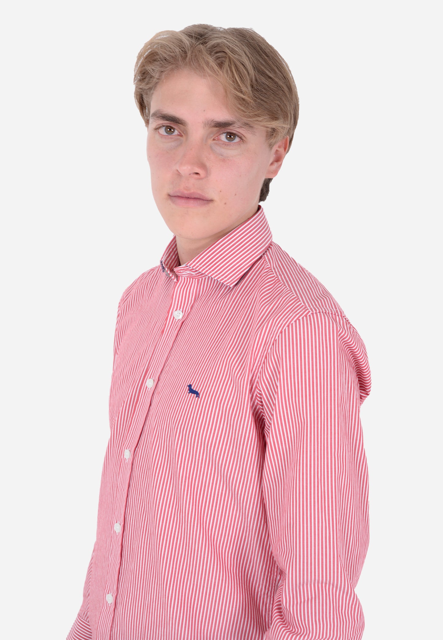 CAMISA HARMOT&BLAINE ROJO RYS ALGOD (CNL012011468I-501)