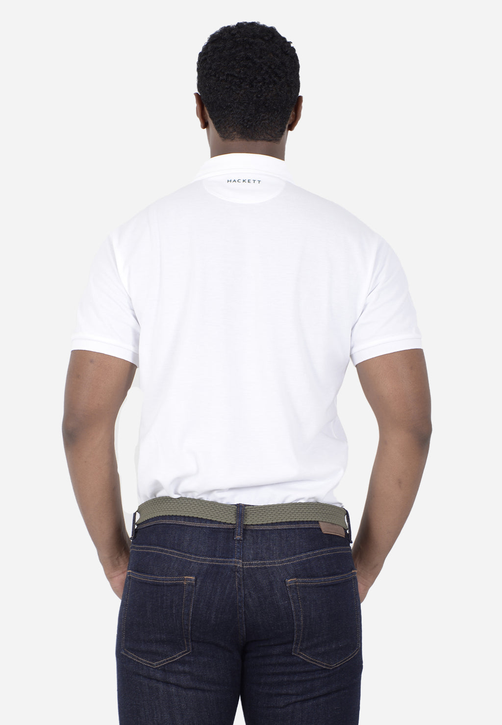 CAMISETA POLO HACKETT LONDON BLANCO ALGODON (HM563267-800)