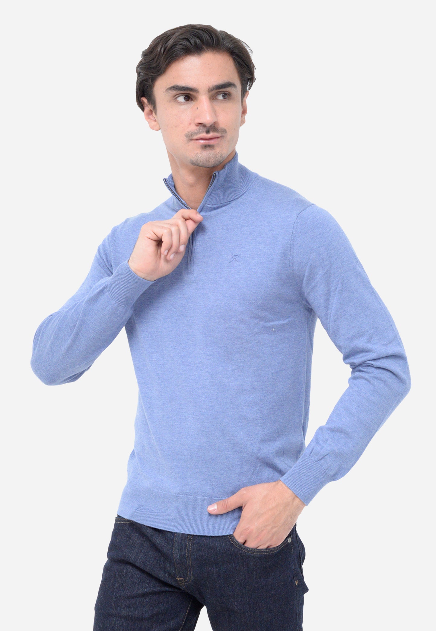 SWETER HACKETT LONDON AZUL ALG + SEDA (HM703084-595)