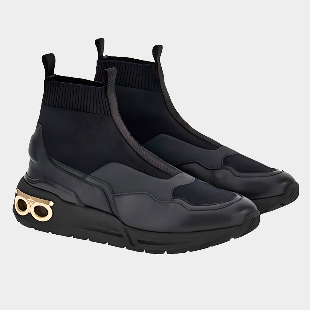 TENIS FERRAGAMO NEGRO FABRIC NYLON (759959-COSMA SOCK)