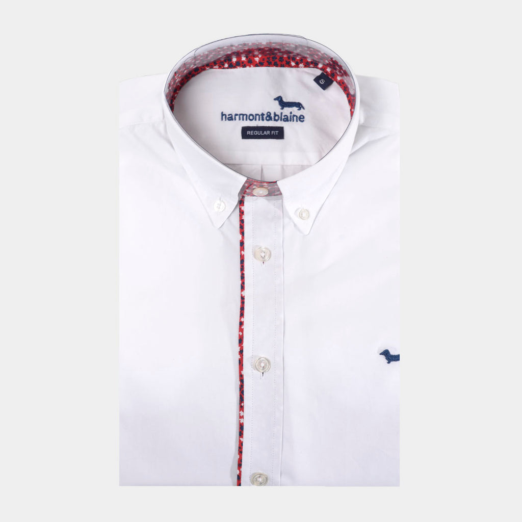 CAMISA HARMONT BLANCO ALGODÓN