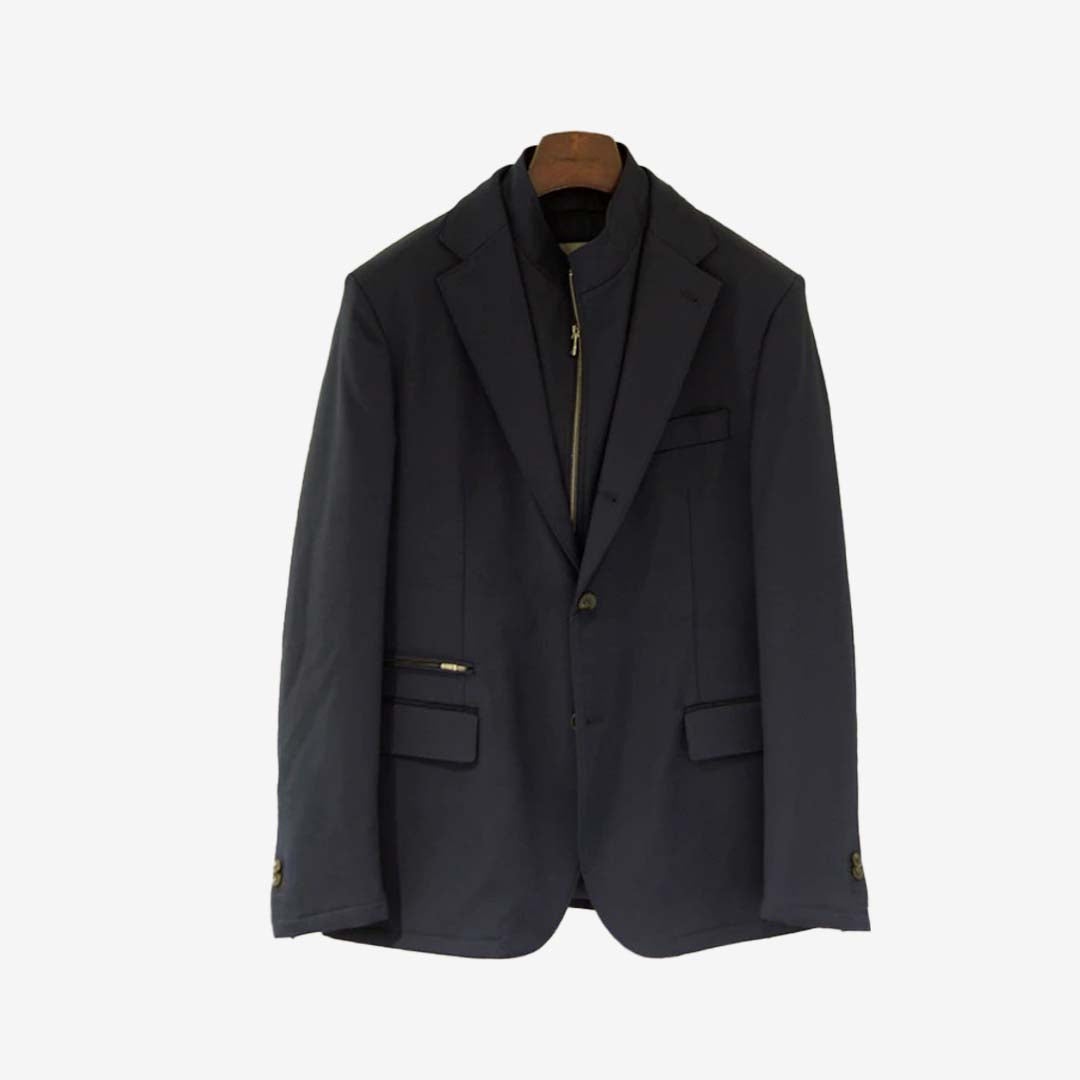 SACO CORNELIANI AZUL ALG + POLIAMI (926S47-3818510-001)