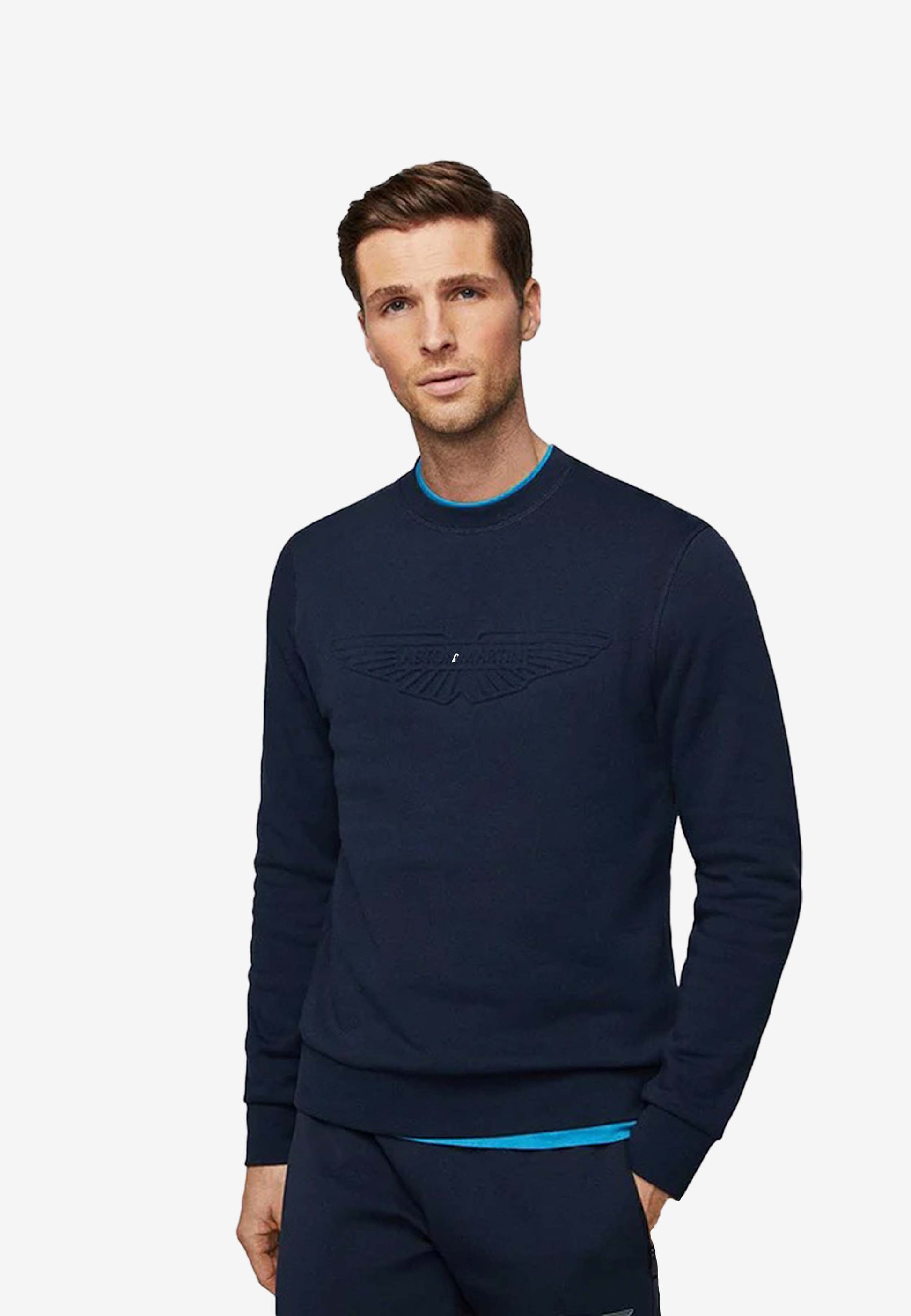 SWEAT-SHIRT HACKETT LONDON AZUL ALGODON (HM581225-595)