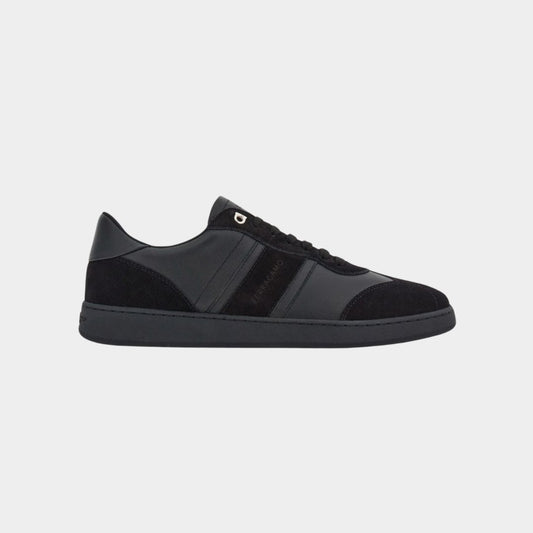 TENIS FERRAGAMO NEGRO CUERO (765745-ACHILLE 1)