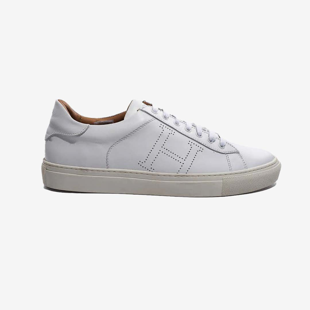 TENIS HACKETT 100% COW LEATHER BLANCO (HMS20694-800)