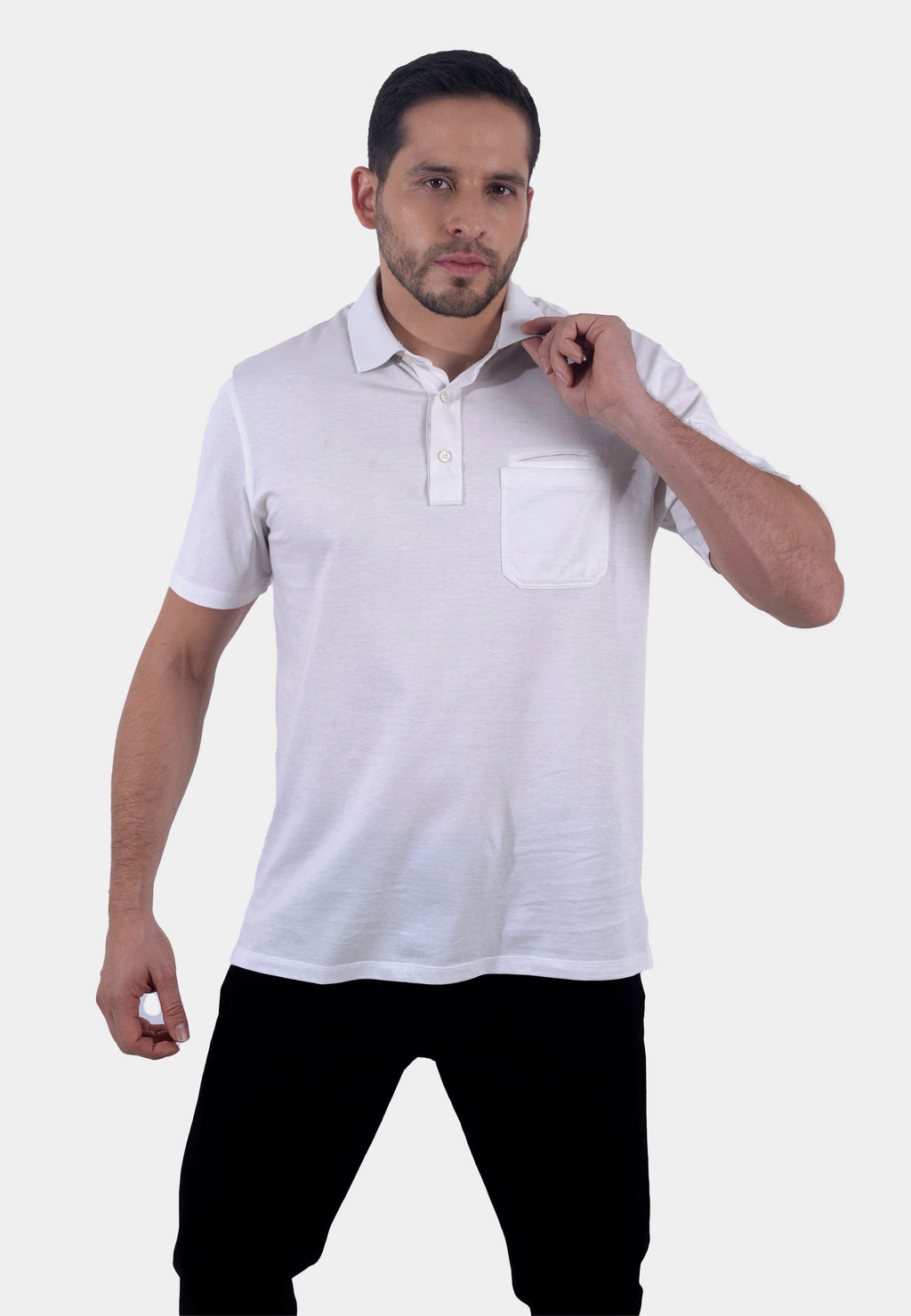 Camiseta Polo Blanca Hombre E.Z.